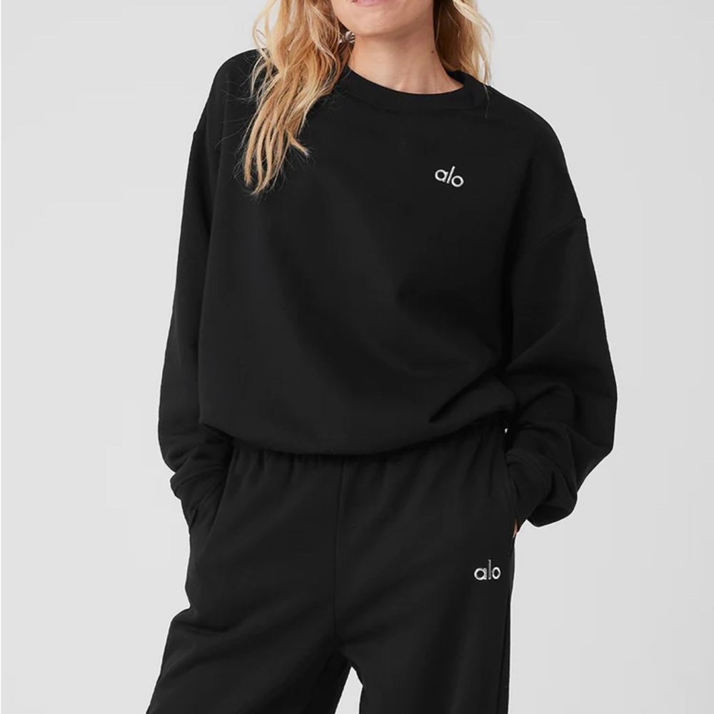 Alo Yoga Accolade Crew Neck Pullover 🖤 XS